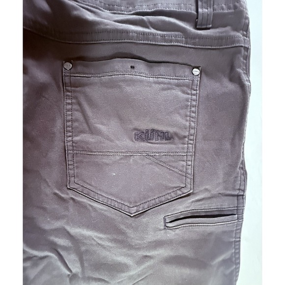 Kuhl Jeans Men's 36x32/34 Gray Kanvus Jean Straight Fit Outdoors Hiking Gorpcore - Picture 4 of 11